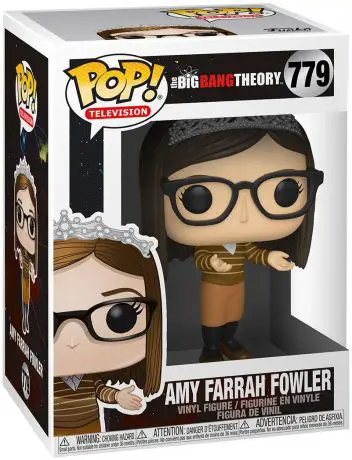 Figurine pop Amy Farrah Fowler avec une couronne - The Big Bang Theory - 1