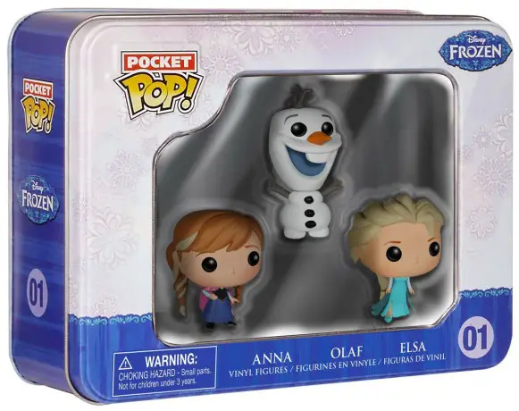Figurine pop Anna, Olaf et Elsa - Pocket 3 Pack - Frozen - La reine des neiges - 1