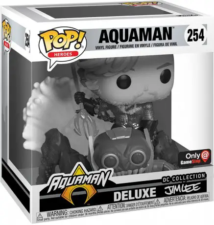 Figurine pop Aquaman - Noir & Blanc - DC Super-Héros - 1