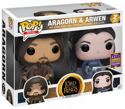Figurine pop Aragorn & Arwen - 2 Pack - Le Seigneur des Anneaux - 1