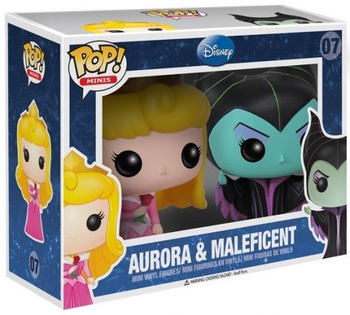 Figurine pop Aurora et Maléfique - Pack 2 - La Belle au Bois Dormant - 1