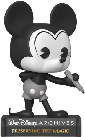 Figurine pop Avion fou Mickey - Noir & Blanc - Mickey Mouse - 2