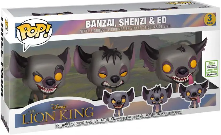 Figurine pop Banzai, Shenzi & Ed - 3 pack - Le Roi Lion - 1