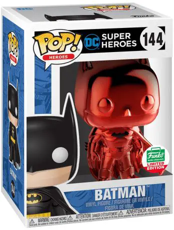 Figurine pop Batman - Chromé Rouge - DC Super-Héros - 1