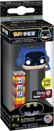 Figurine pop Batman (Gamer) - Brillant dans le noir & Pez - Batman - 1