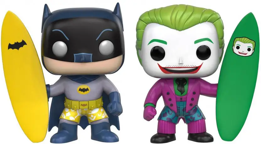 Figurine pop Batman & Le Joker avec Planches de Surf - 2 pack - Batman Série TV - 2