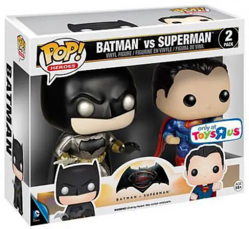 Figurine pop Batman vs Superman - Metallique - 2 Pack - Batman v Superman : L'Aube de la justice - 1