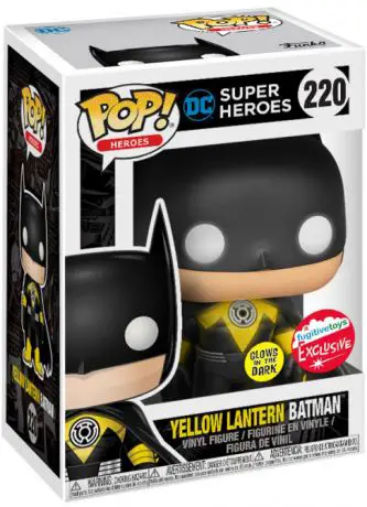 Figurine pop Batman Yellow Lantern - Glow in the dark - DC Super-Héros - 1