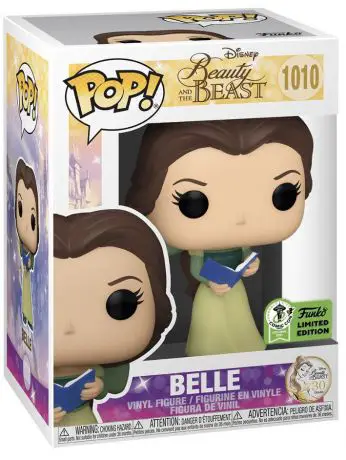 Figurine pop Belle en robe verte avec un livre - La Belle et la Bête - 1