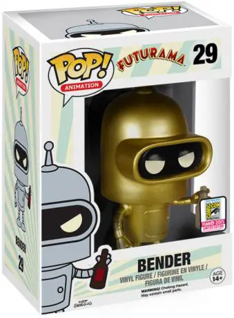 Figurine pop Bender - Or - Futurama - 1