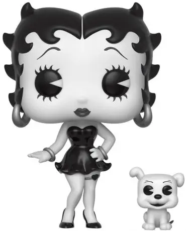 Figurine pop Betty Boop & Pudgy - Noir et Blanc - Betty Boop - 2