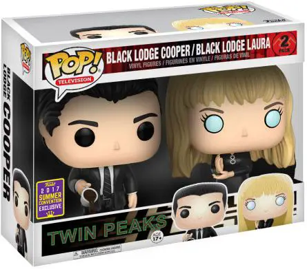 Figurine pop Black Lodge Cooper & Black Lodge Laura - 2 pack - Twin Peaks - 1
