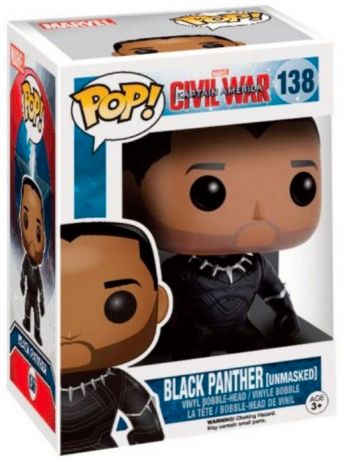 Figurine pop Black Panther - Sans Masque - Captain America : Civil War - 1