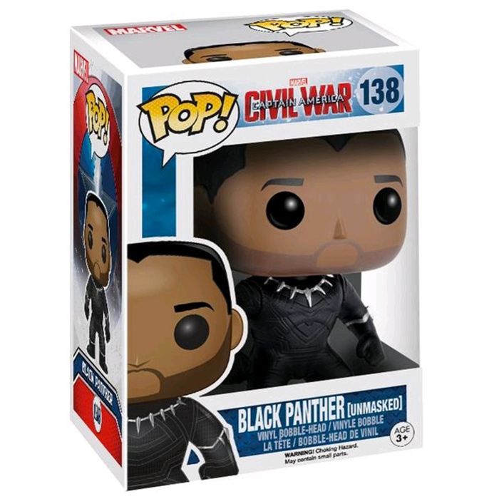 Figurine pop Black Panther Unmasked - Captain America : Civil War - 2