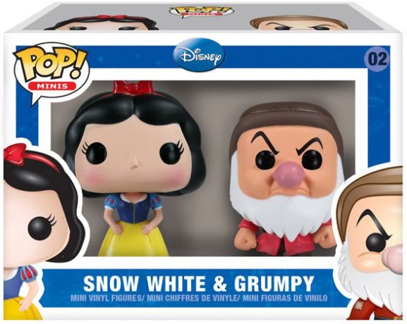Figurine pop Blanche Neige & Grincheux - 2 pack - Disney premières éditions - 1