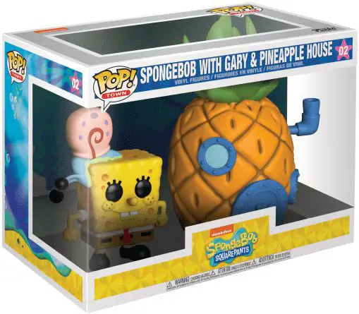 Figurine pop Bob l'Eponge avec Gary & Maison Ananas - Bob l'éponge - 1