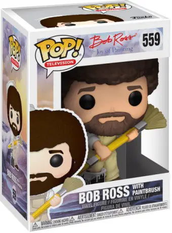 Figurine pop Bob Ross avec Pinceau - Bob Ross - 1