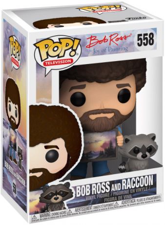 Figurine pop Bob Ross avec Raton Laveur - Bob Ross - 1