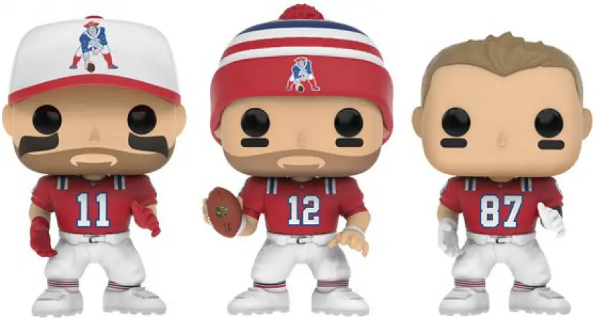 Figurine pop Brady, Gronk & Edelman - 3 pack - NFL - 2