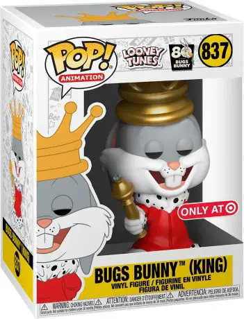 Figurine pop Bugs Bunny (Roi) - Métallique - Looney Tunes - 1