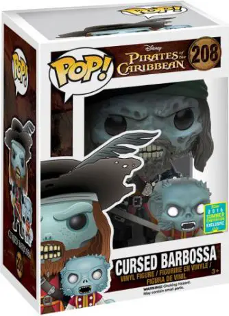 Figurine pop Capitaine Barbossa avec Singe - 2 pack - Pirates des Caraïbes - 1