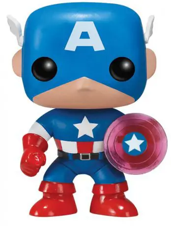 Figurine pop Captain America avec bouclier - Marvel Comics - 2