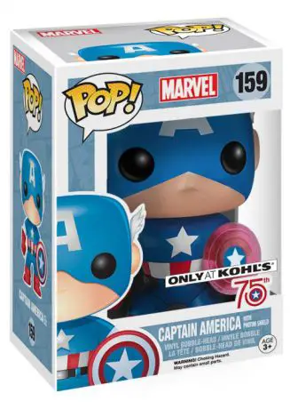 Figurine pop Captain America avec bouclier - Marvel Comics - 1