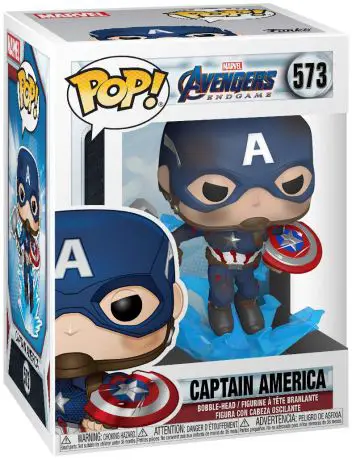Figurine pop Captain America avec bouclier cassé et Mjolnir - Avengers Endgame - 1
