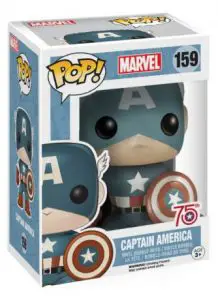 Figurine Captain America avec bouclier – Sepia – Marvel Comics- #159