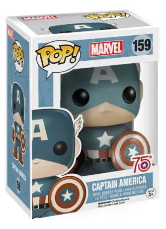 Figurine pop Captain America avec bouclier - Sepia - Marvel Comics - 1