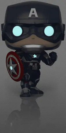 Figurine pop Captain America - Brillant dans le noir - Avengers Gamerverse - 2