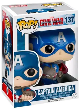 Figurine pop Captain America - En Action - Captain America : Civil War - 1