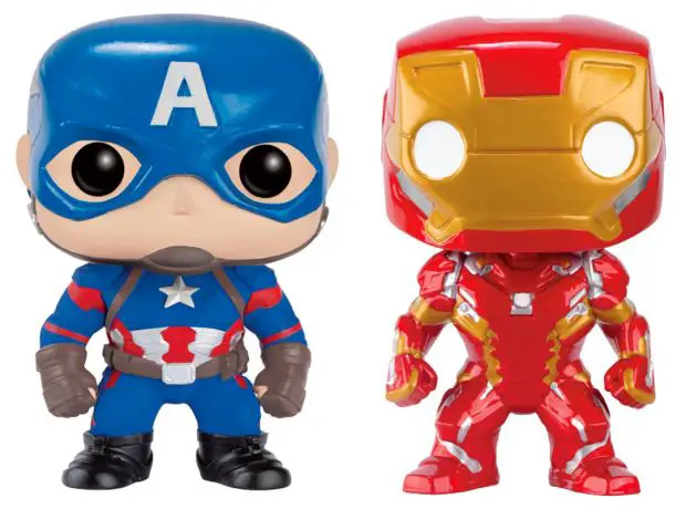 Figurine pop Captain America & Iron Man - 2 Pack - Captain America : Civil War - 2