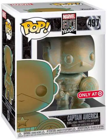 Figurine pop Captain America - Patine - Marvel 80 ans - 1