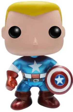 Figurine pop Captain America sans masque - Métallique - Marvel Comics - 2