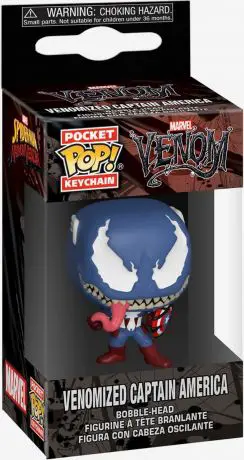 Figurine pop Captain American Vénomisé - Porte-clés - Venom - 1