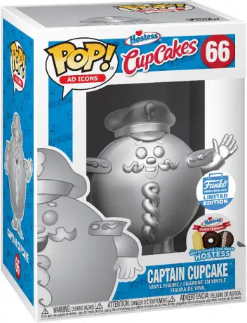 Figurine pop Captain Cupcake - Platine - Icônes de Pub - 1