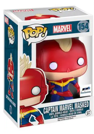 Figurine pop Captain Marvel masquée - Marvel Comics - 1