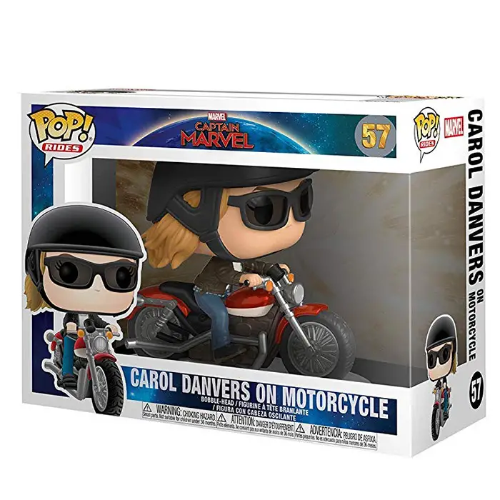 Figurine pop Carol Danvers on motorcycle - Captain Marvel - 2