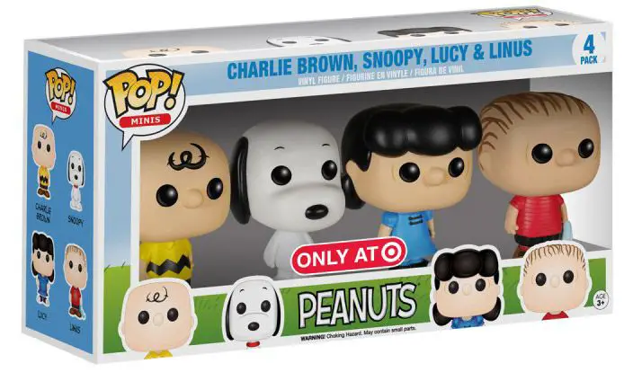 Figurine pop Charlie Brown, Snoopy, Lucy & Linus - 4 pack - Pocket - Snoopy - 1