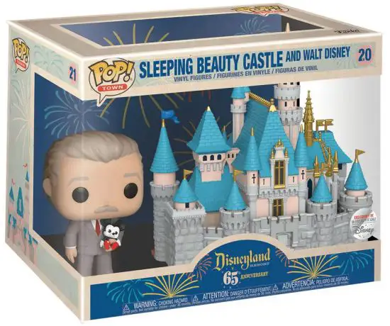 Figurine pop Château et Walt Disney - 65 ème anniversaire Disneyland - 1