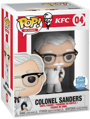 Figurine pop Colonel Sanders avec Canne - Icônes de Pub - 1