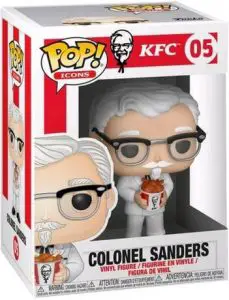 Figurine Colonel Sanders avec Seau de Poulet – Icônes de Pub- #5
