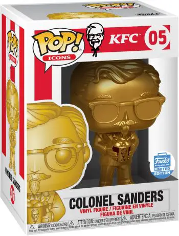 Figurine pop Colonel Sanders - Or - Icônes de Pub - 1
