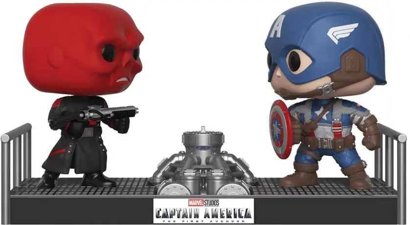 Figurine pop Crâne Rouge Vs Captain America - Marvel Studios - L'anniversaire des 10 ans - 2