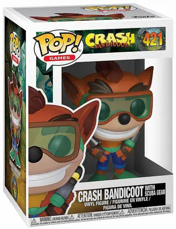 Figurine pop Crash Bandicoot avec équipement de plongée - Crash Bandicoot - 1