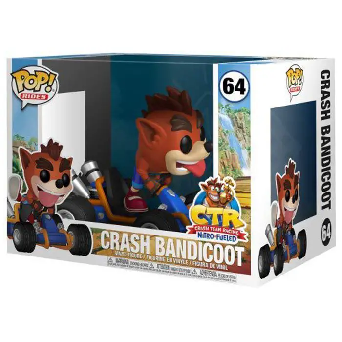 Figurine pop Crash Bandicoot in kart - Crash Team Racing Nitro Fueled - 2