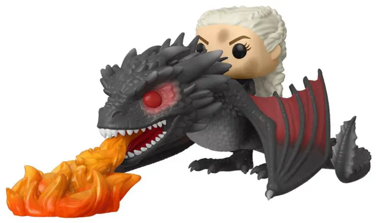 Figurine pop Daenerys sur Drogon crachant du feu - Game of Thrones - 2