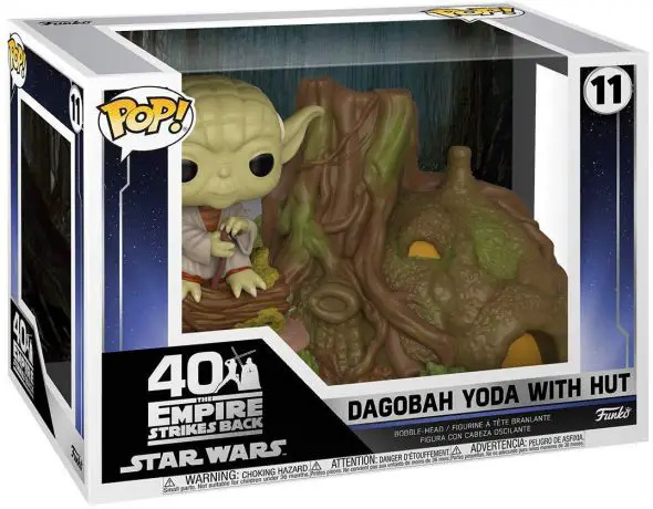 Figurine pop Dagobah Yoda avec Cabane - Star Wars 5 : L'Empire Contre-Attaque - 1