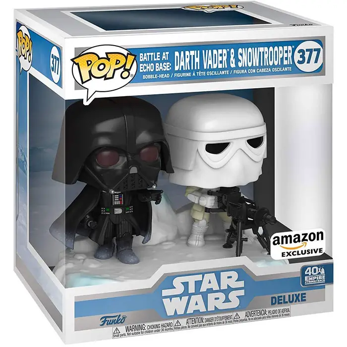 Figurine pop Darth Vader et Snowtrooper Battle at Echo Base - Star Wars - 2